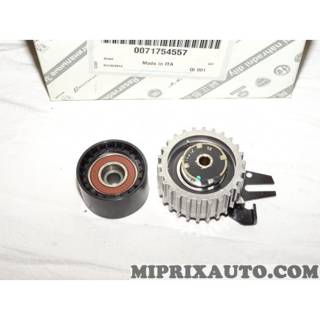 Jeu galet tendeur + enrouleur courroie distribution (non incluse) Fiat Alfa Romeo Lancia original OEM 71754557* 