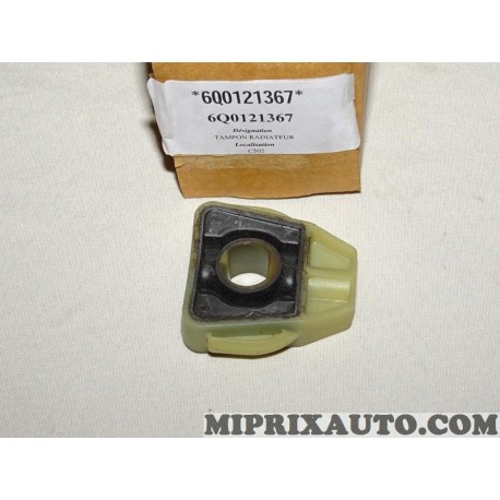 Tampon silent bloc fixation radiateur refroidissement Volkswagen Audi Skoda Seat original OEM 6Q0121367 