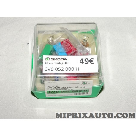 Boite ampoules et fusiblesde secours Volkswagen Audi Skoda Seat original OEM 6V0052000L 