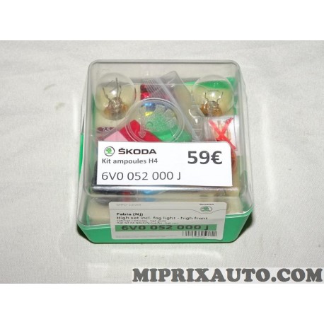 Boite ampoules et fusiblesde secours Volkswagen Audi Skoda Seat original OEM 6V0052000L 