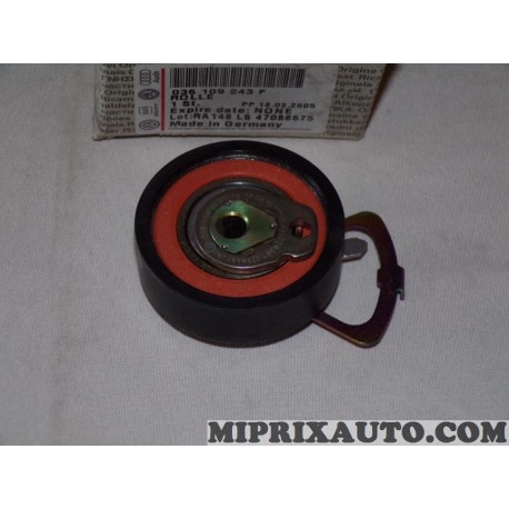 Galet tendeur courroie de distribution Volkswagen Audi Skoda Seat original OEM 036109243F 