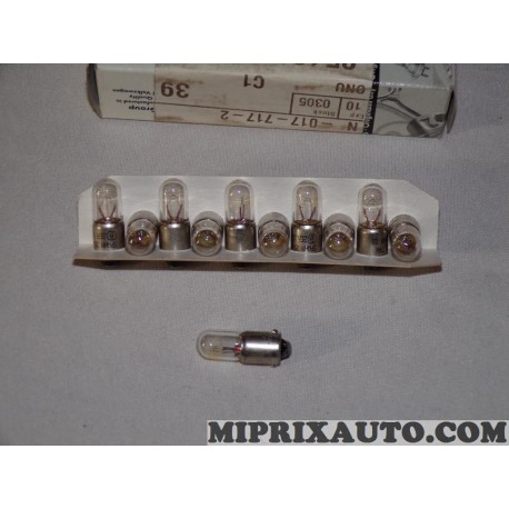 Boite 10 ampoules 2BU 4W Volkswagen Audi Skoda Seat original OEM N0177172 