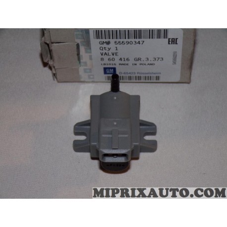 Soupape valve circuit vanne EGR Opel Chevrolet original OEM 55590347 860416 