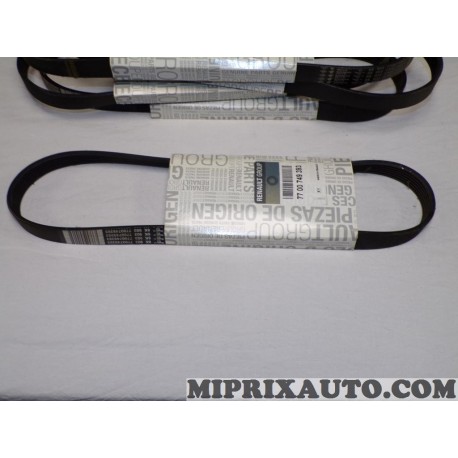 1 Courroie accessoire 6PK903 Renault Dacia original OEM 7700749393 