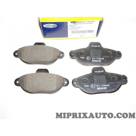 Jeux 4 plaquettes de frein Magneti marelli Fiat Alfa Romeo Lancia original OEM 71770985