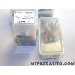 1 Kit agrafes attache fixation choc avant Fiat Alfa Romeo Lancia original OEM 51098101 pour fiat grande punto 