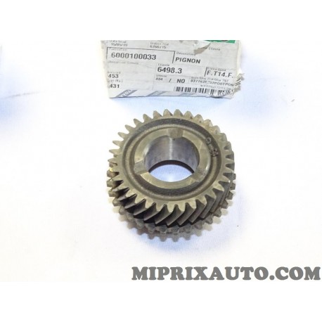 Pignon 4eme 33/37 boite de vitesses Fiat Alfa Romeo Lancia original OEM 6000100033 pour alfa romeo mito fiat 500 500L brava brav