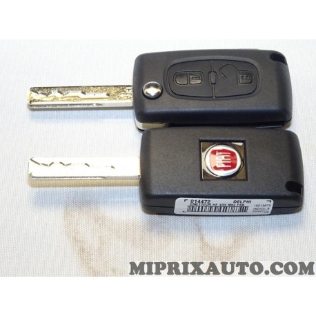 1 Clé DEJA à tailler (vendu pour récupérer la coque) 433MHZ Delphi 014472 Citroen Peugeot original OEM 6490HA pour fiat scudo 2 