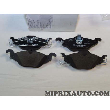 Jeux 4 plaquettes de frein Opel Chevrolet origine OEM 93188726 