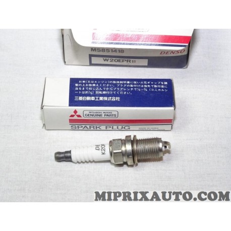 Lot 7 bougies allumage W20EPR11 Mitsubishi original OEM MS851418 