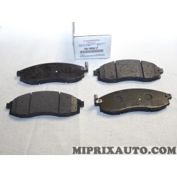 Jeux 4 plaquettes de frein Mitsubishi original OEM MN102617 