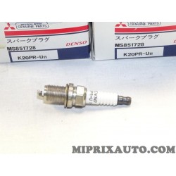 Lot 4 bougies allumage K20PR-U11 Mitsubishi original OEM MS851728 