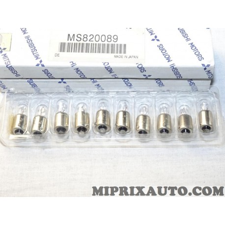 Boite 10 ampoules T4W Mitsubishi original OEM MS820089 