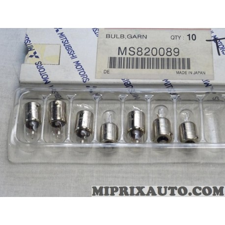 Boite 7 ampoules T4W Mitsubishi original OEM MS820089 