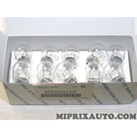 Boite 10 ampoules bulbe W21W Mitsubishi original OEM MS820026 