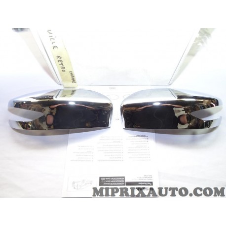 Paire coques calotte chrome de retroviseur Nissan Infiniti original OEM KE9603Z000CR KE960-3Z000-CR 