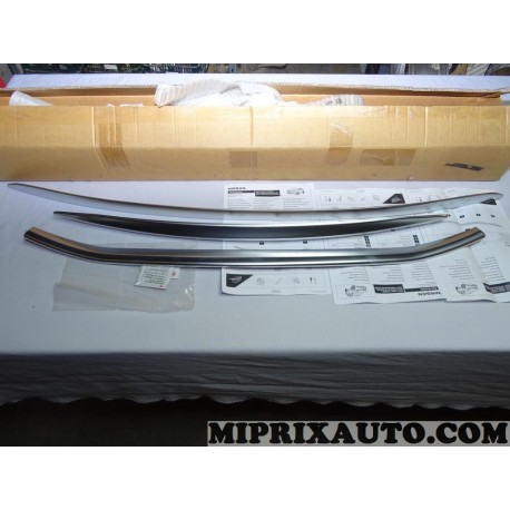 Kit baguettes moulure parechocs avant arriere hayon de coffre ice chrome (sale modele expo rayures) Nissan Infiniti original OEM