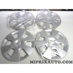 Lot 4 enjoliveurs 14 pouces 14" Nissan Infiniti original OEM 43250M68K90 