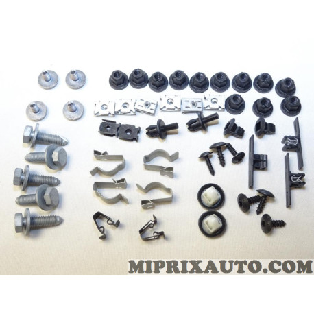 Kit agrafes fixation parechocs Volkswagen Audi Skoda Seat original OEM 5K6898623 