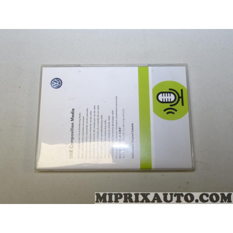 Document d'activation commande vocale navigation Volkswagen Audi Skoda Seat original OEM 5G0054802 SBR composition media pour vo