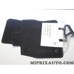 Ensemble 2 tapis de sol caoutchouc avant sur mesure Volkswagen Audi Skoda Seat original OEM 5G1061502A82V 