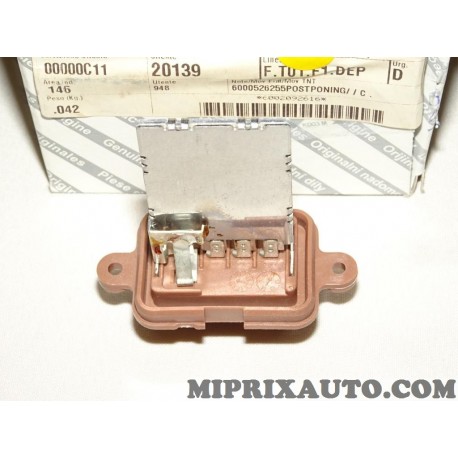 Resistance pulseur air chauffage Alfa Romeo Lancia original OEM 77364714