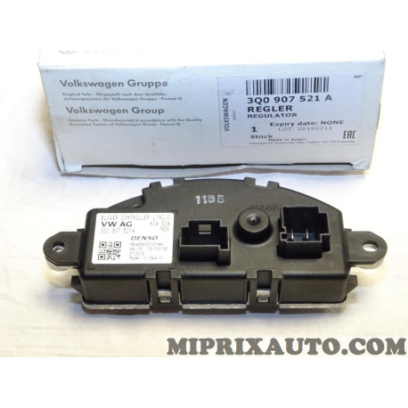 Resistance pulseur air chauffage ventilation Volkswagen Audi Skoda Seat original OEM 3Q0907521A 