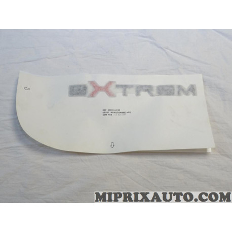 Autocollant logo motif emblemme ecusson eXtrem Renault Dacia original OEM 908954474R 