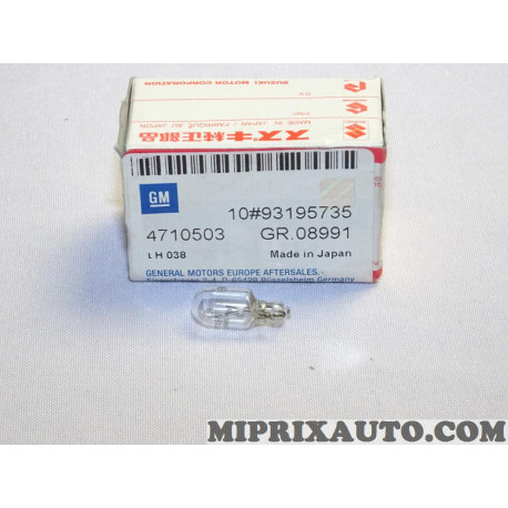 Ampoule de phare Opel Chevrolet original OEM 93195735 4710503 