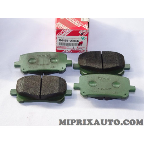 Jeu 4 plaquettes de frein Toyota Lexus original OEM 04465-28460 0446528460 