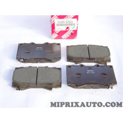 Jeu 4 plaquettes de frein Toyota Lexus original OEM 04465-60220 0446560220