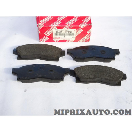 Jeu 4 plaquettes de frein Toyota Lexus original OEM 04465-17150 0446517150 