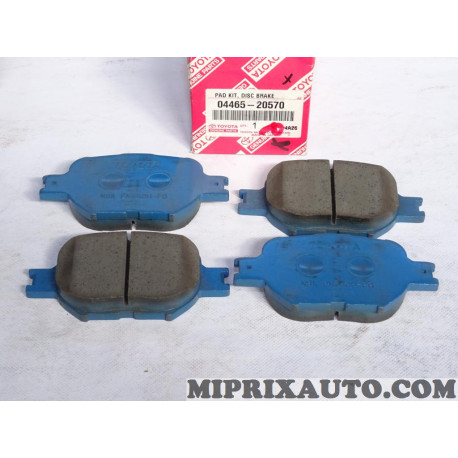 Jeu 4 plaquettes de frein Toyota Lexus original OEM 04465-20570 0446520570 