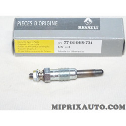 Lot 2 bougies de prechauffe Renault Dacia original OEM 7701069731 