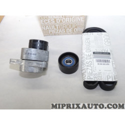 Kit courroie accessoire courroie 7PK1770 + galets 8200981266 + 8200761529 Renault Dacia original OEM 7701474368 pour renault esp