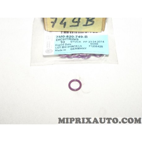 1 Joint durite tuyau climatisation Volkswagen Audi Skoda Seat original OEM 7M0820749B