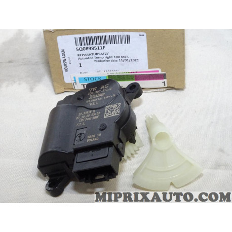 Moteur actionneur volet chauffage ventilation Volkswagen Audi Skoda Seat original OEM 5Q0898511F 