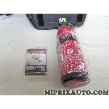 Kit extincteur (de 2015) avec couverture de survie Volkswagen Audi Skoda Seat original OEM KIT EXTINCTEUR 2 