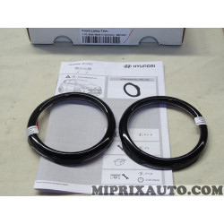 Jeu 2 contours de phare antibrouillard Hyundai Kia original OEM K7381ADE00BL K7381-ADE00-BL