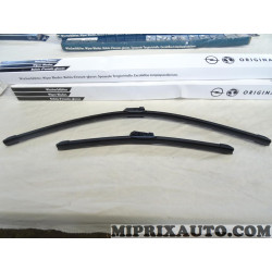 Jeu 2 balais essuie glace souple 650mm + 400mm Opel Chevrolet original OEM 39200337 