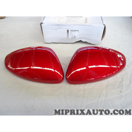 Lot 2 coques calotte de rétroviseur avant rouge Opel Chevrolet original OEM 98361535PQ pour opel corsa F 