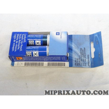 Stylo retouche peinture bleu paradis DLU07/16 (sans reclamation) Opel Chevrolet original OEM 93165301 1766062 