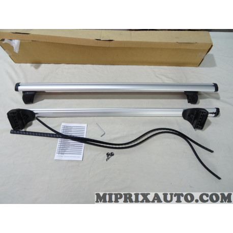 Jeu 2 barres de toit aluminium avec système de verrouillage Opel Chevrolet original OEM 13474370 pour opel crossland X grandland