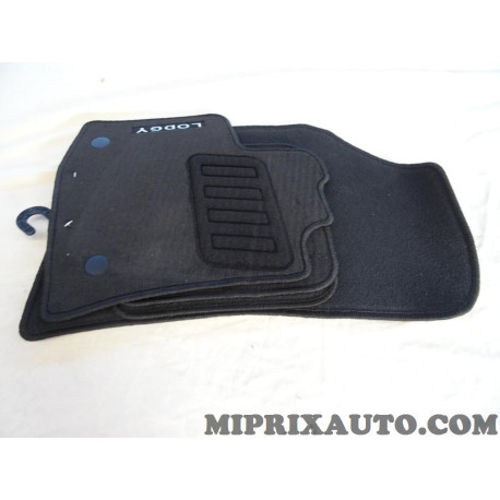 Jeu 4 tapis de sol sur mesure avant + arriere Renault Dacia original OEM 8201149655 pour dacia lodgy 