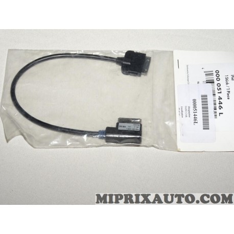 Cable faisceau branchement adaptateur ipod iphone Volkswagen Audi Skoda Seat original OEM 000051446L