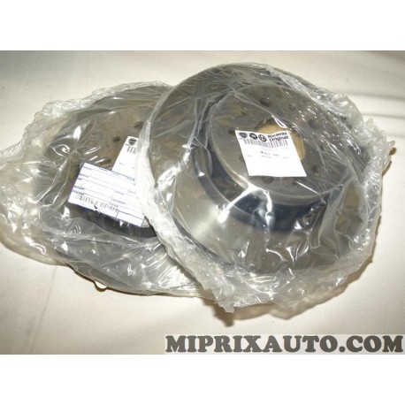 Paire disques de frein arriere plein 264mm Fiat Alfa Romeo Lancia original OEM 52026321