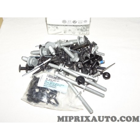 Kit pack agrafes attache clips vis fixation element carrosserie Volkswagen  Audi Skoda Seat original OEM 1S0898625, au meilleur prix 7.2 sur Miprixauto  DGJAUTO SLU