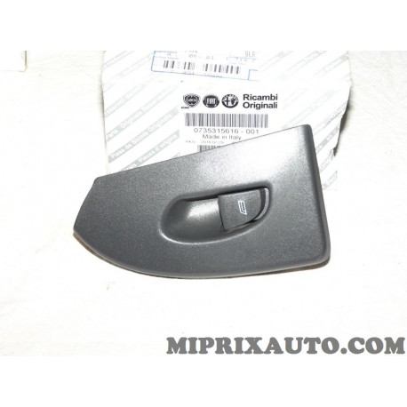 Platine bouton commande leve vitre electrique avant droit (petit defaut visuel rayure fine) Fiat Alfa Romeo Lancia original OEM 