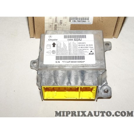 Centrale airbag calculateur 04896822AJ Mopar Jeep Dodge Chrysler original OEM CBL7S072AA pour dodge journey 