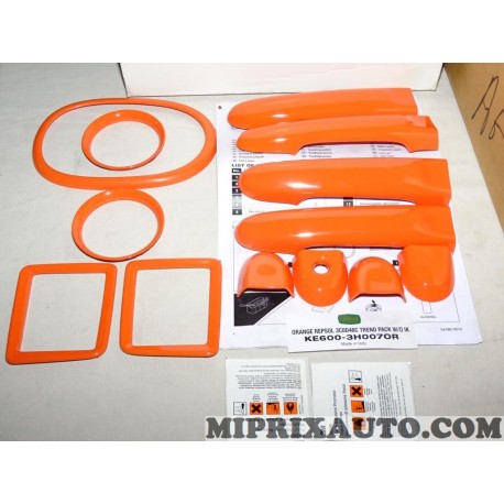 Kit contours habillage interieur poignées de porte orange Nissan Infiniti original OEM KE6003H007OR KE600-3H007-OR pour nissan m